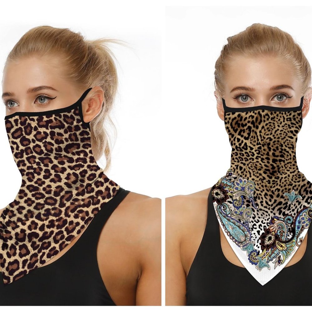 2 Pack Face Covering Neck Gaiter Face Mask